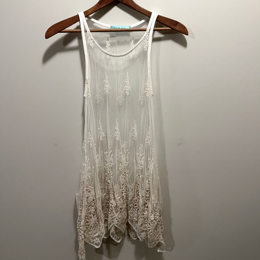 Sheer Dressy Tank Top